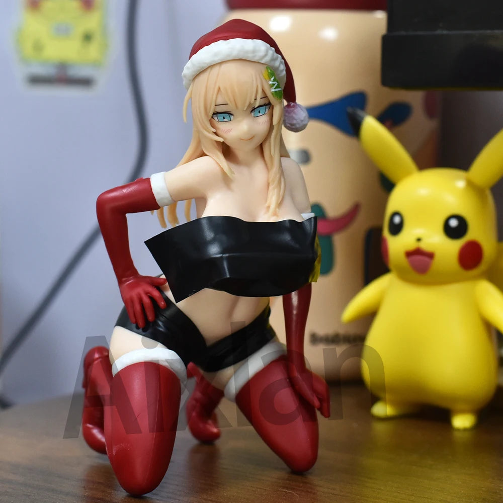 Aixlan NSFW Insight Figur Carol Lu Nikukan Sexy Mädchen Weihnachtsgeschenk 12cm PVC Actionfigur Spielzeugsammlung Modellpuppe