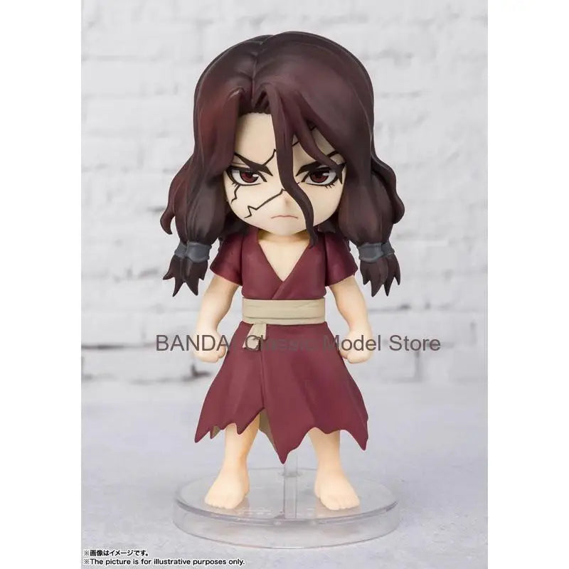 Bandai Original Figuarts MINI Tsukasa Shishio Q Version Assembly Model kit Action Figure Toys For Kids Collectibles Gift