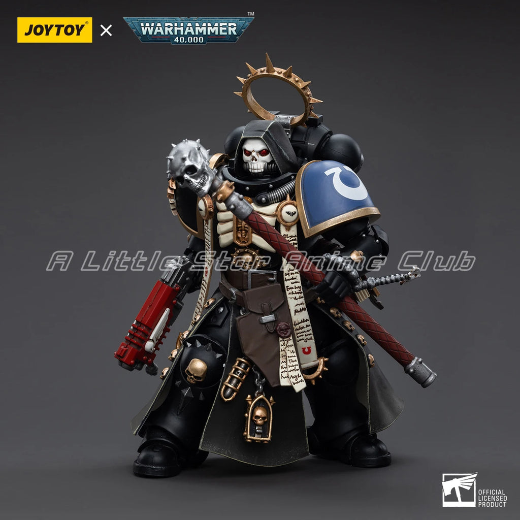 In Stock JOYTOY WARHAMMER 40000 1/18 Action Figure Ultramarines Primaris Chaplain Brother Varus Model Collection Toys