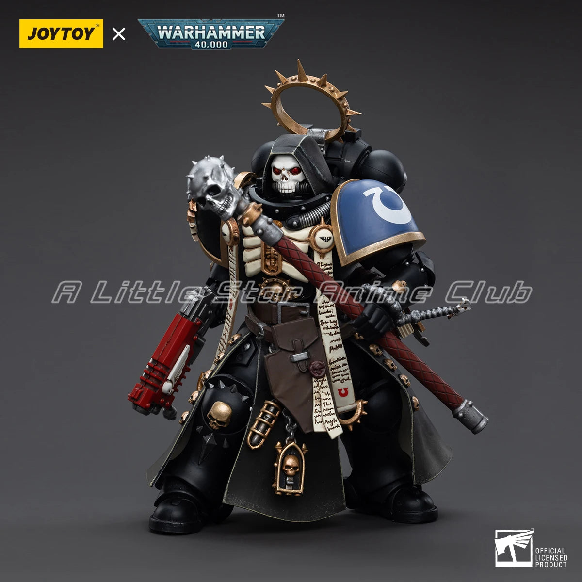 In Stock JOYTOY WARHAMMER 40000 1/18 Action Figure Ultramarines Primaris Chaplain Brother Varus Model Collection Toys