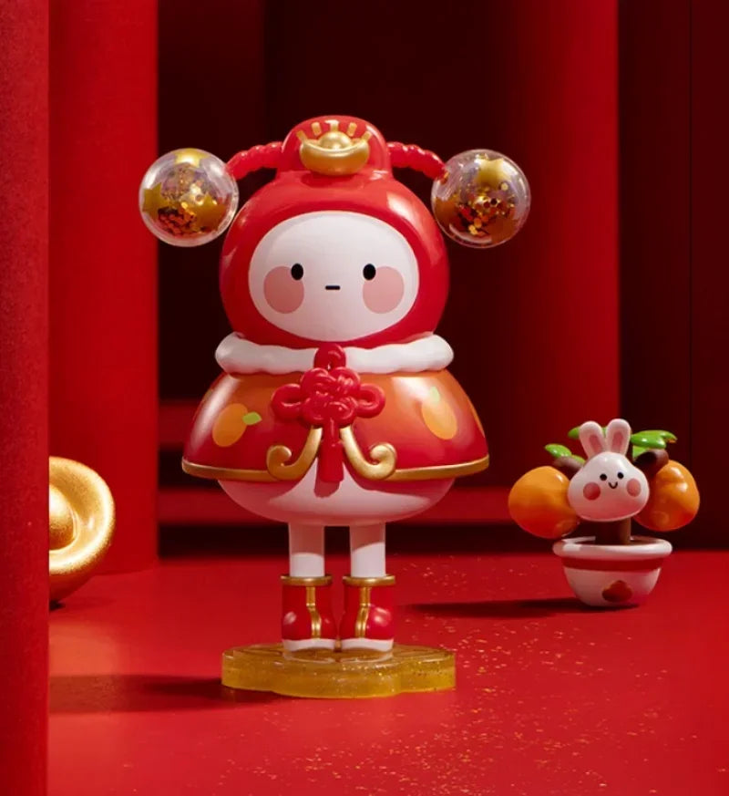 POP MART Drei, Zwei, Eins! Frohes chinesisches Neujahr Serie Blindbox Spielzeug Mode Anime Actionfigur Überraschung Mystery Box Puppen