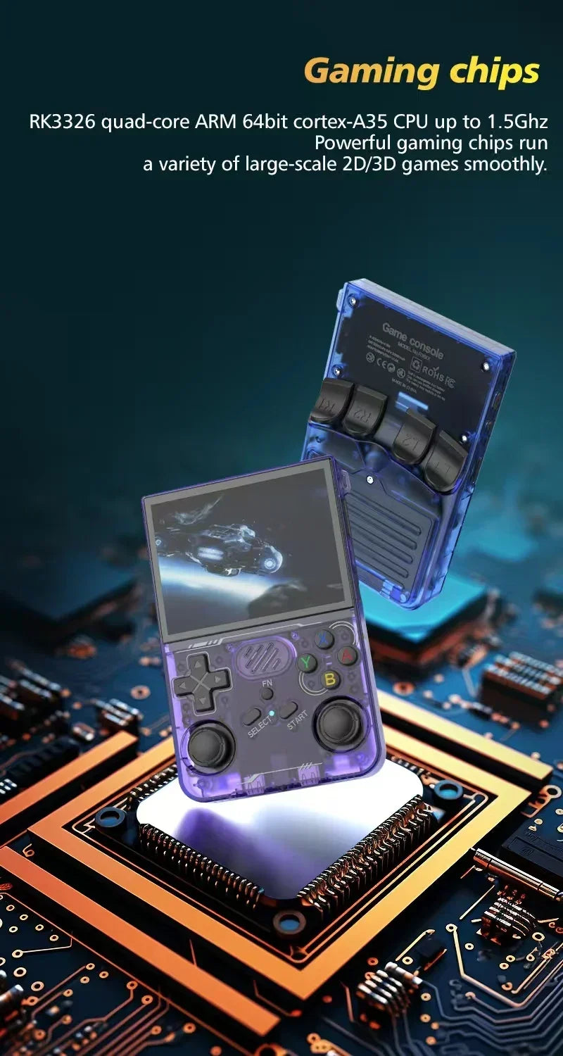 R36S updated R36XX Retro Handheld Game Console Linux ARKOS 3.5Inch IPS Screen