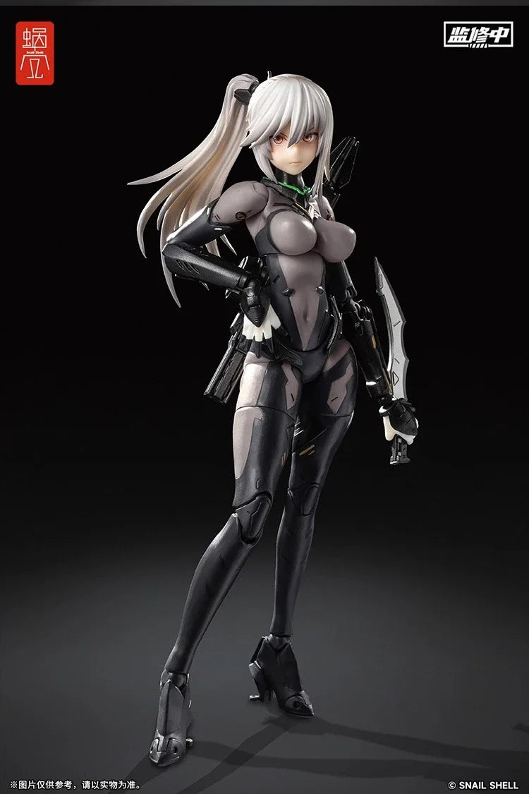 Snail Shell Wasp Three-leaf Wolf Girl Ghost Assassin Miu Ke Saori Toki Sakura Machine Girl Anime Action Figure Model Toys Gifts