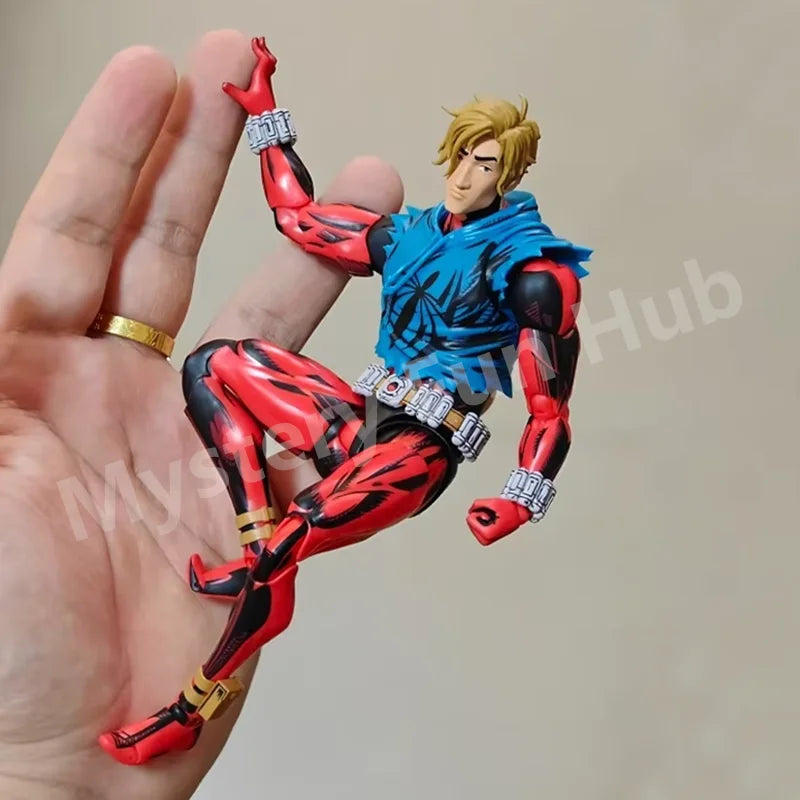 Original Bandai Spider-Man Action Figure Across The Spider-Verse Shf Scarlet Spider Ben Reilly Anime Model Collectible Toys Gift