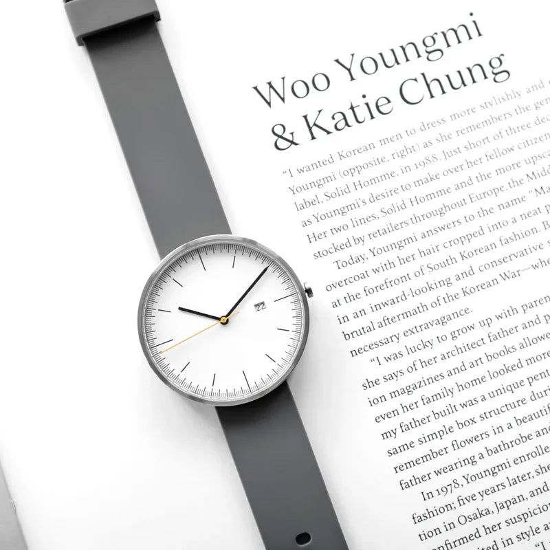 Design Sense Watch B202 Schlichte Herrenuhr im trendigen Retro-Design, wasserdicht, Edelstahl