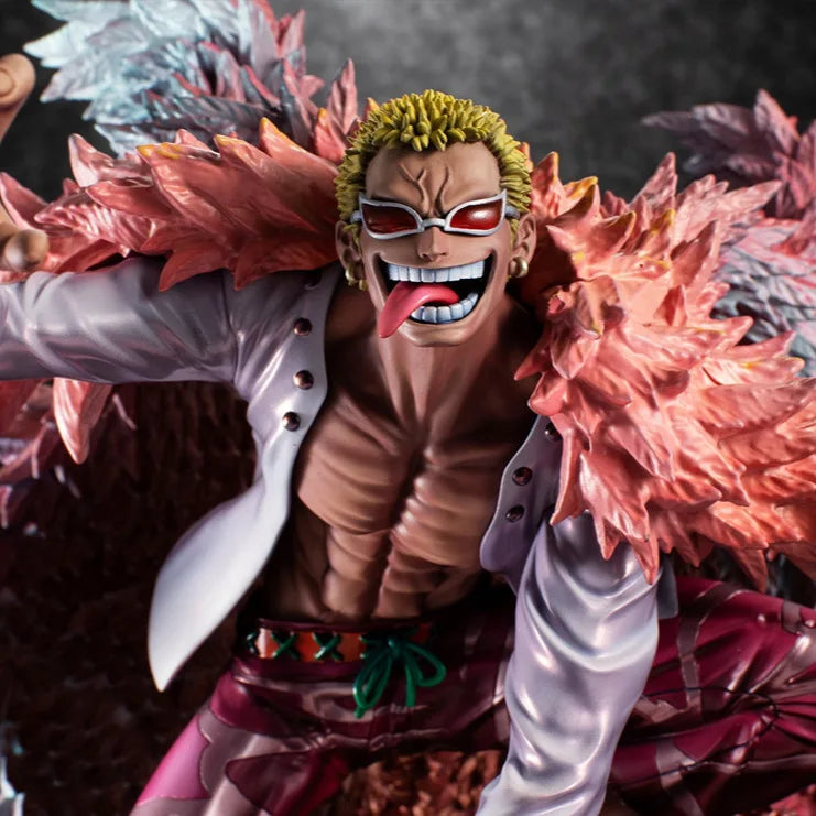 New 31cm ONE PIECE Anime Figure Donquixote Doflamingo Peripheral PVC Model Statue Desktop Decorate Ornaments Birthday Gifts Toys