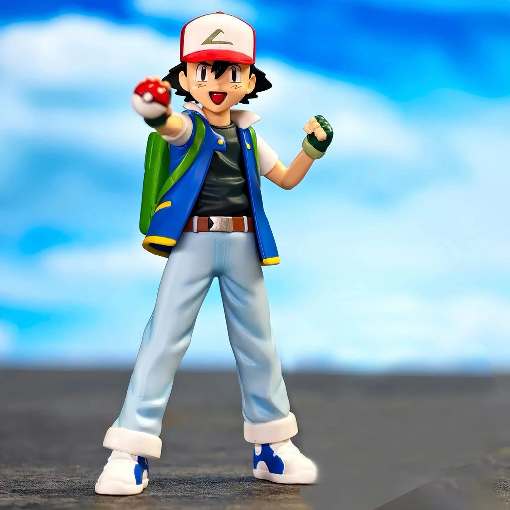 Pokemon Anime Figur Ash Ketchum Figur Limited Edition PVC Action Figur Gk Statue Sammlerpuppen Custom Spielzeug Kinder Geschenke