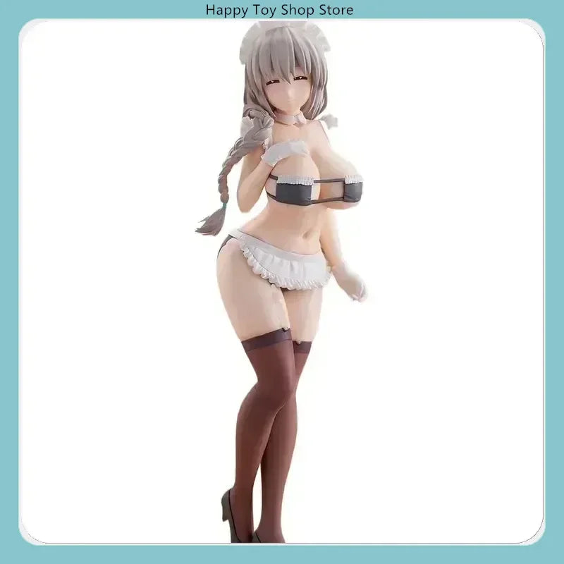 Gift 28cm Uzaki Tsuki Maid Standing Pose Collectible Anime Figure Desktop Decoration