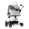 Lightweight Pet Stroller Dog-specific Travel Stroller Foldable High-view Pet Stroller Large Space Removable Carry Basket Cat Car