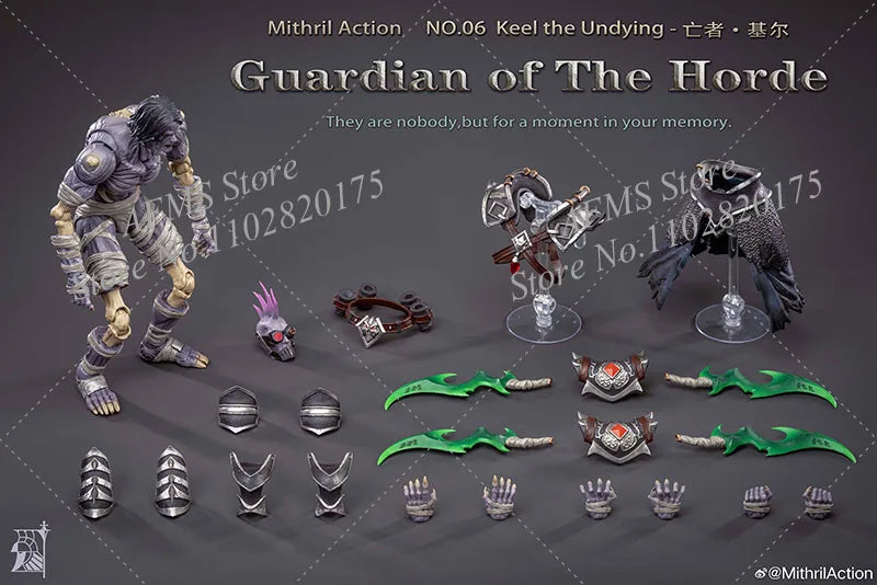 Grey knight WOW 1/10 Scale Collectible Figure Guardian Of The Horde No.06 Keel The Undying Full Set Action Figure Soldier Model