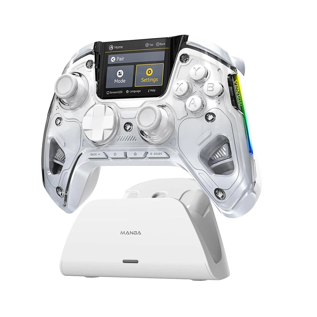 Mamba One V2 Wireless Gaming Controller for Switch/PC/iOS/Android Hall Effect Stick RGB Light 1800mAh with Charging Dock Custom
