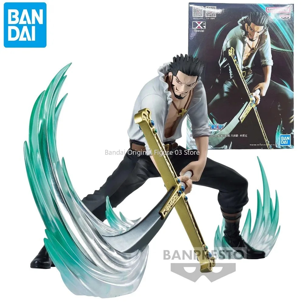 In Stock Bandai BANPRESTO DXF SPECIAL One Piece Dracule Mihawk Anime Action Figure Toy Gift Model Collection Hobby