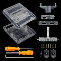 ABS Transparent SFC Replacement Shell For Super Famicom Console SFC Case With Screwdriver Kit