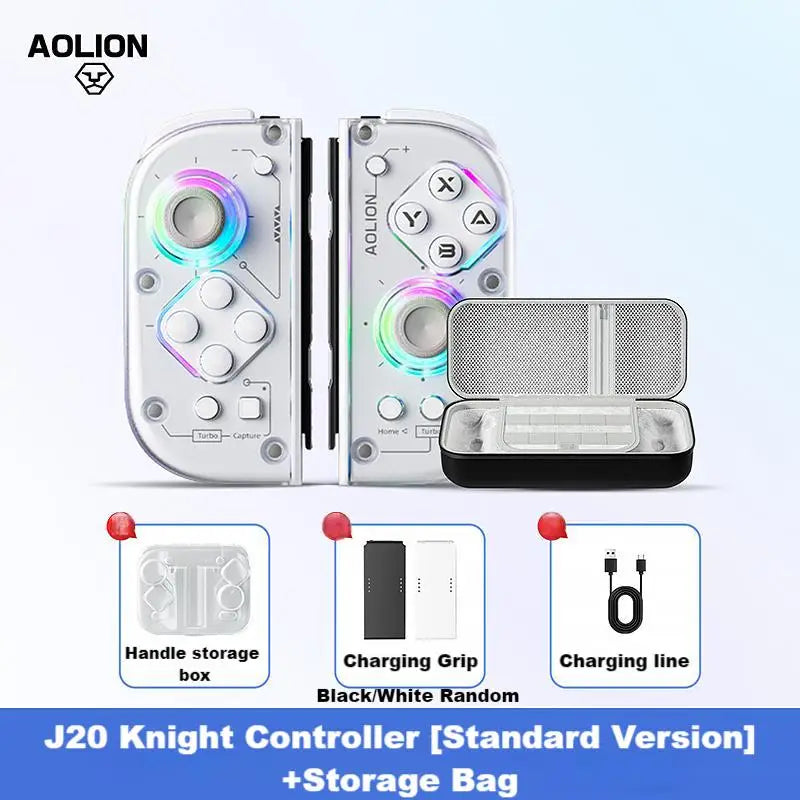 AOLION J20 Hall Joycon Gamepad for Nintendo Switch2/Switch OLED/Switch NFC HD shake Liteleft and right split game controller