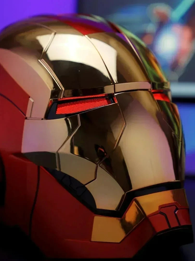 1:1 MK5 Helmet MK5 Voice Control Avengers War Machine Cosplay with LED Light Electronic Close ironman Helmet For Kids Gift