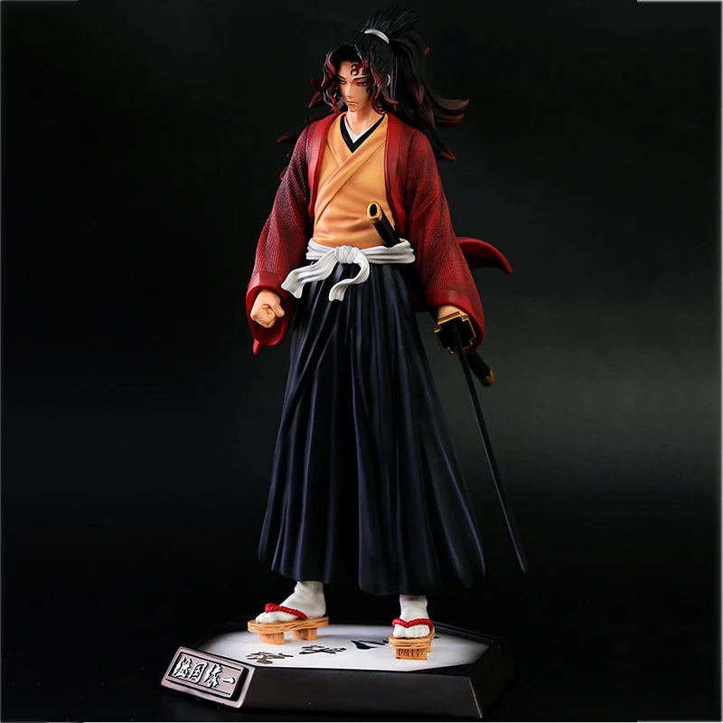 32CM Anime Demon Slayer Kimetsu No Yaiba Figur Kokushibo PVC Actionfiguren GK Statue Modell Puppenspielzeug für Kinder Geschenke