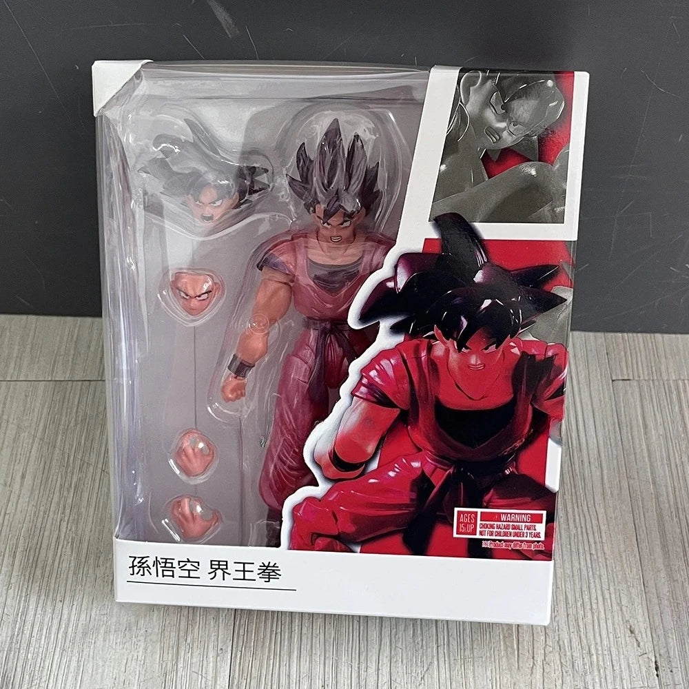 Dragon Ball Z Son Goku Kaiouken Black Wukong Action Figure Anime S.H.Figuarts SHF Model  Collection Toy Gifts