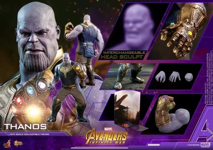 【MT】Hot Toys Marvel MMS479 "Avengers 3 Infinity War" Thanos 2.0 (double-headed Configuration) 1:6 Scale Action Figure Toys