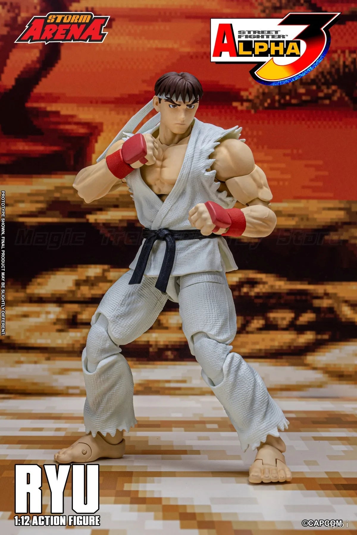 【In stock】Storm Collectibles Street Fighter Alpha 3 Ryu Hoshi 1/12 Scale Ornaments Animation Collection Gifts