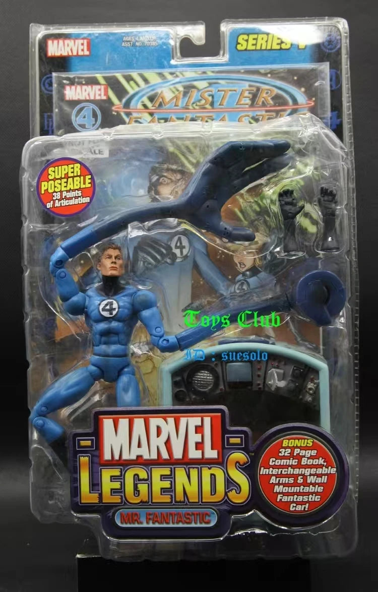 Original Marvel Legends Series MR.FANTASTIC Anime Figure Toy Gift Collection