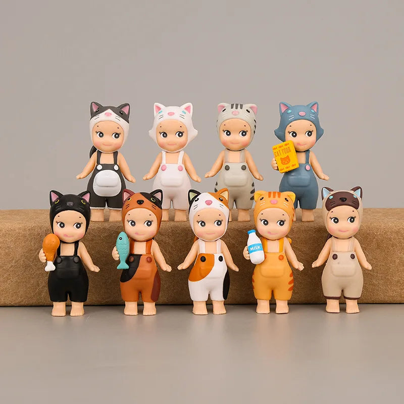 2026 Anime Sweater Figure - Sitting Position Instant Noodles Pressing PVC Model Toy Collectible Gift