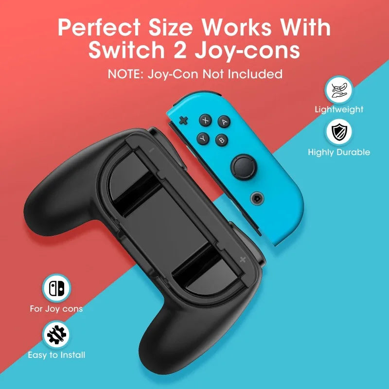 2Pack For Nintendo Switch 2 Hand Grips for Joy-Con Grips Ergonomic Anti-Slip Handle Kit Accessories 2025 for Joy Cons Controller