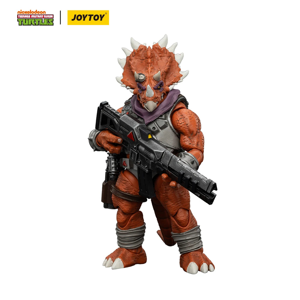 JOYTOY TMNT Екшън фигурка Капитан Зоракс/Адютант Зорк/Трицератон Пехотинец 3 бр. Аниме 1/18 Модел