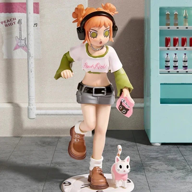 POP MART Peach Riot Rush Hour Series Blind Box Toys Kawaii Anime Action Figure Surprise Desktop Decoration Mystery Box