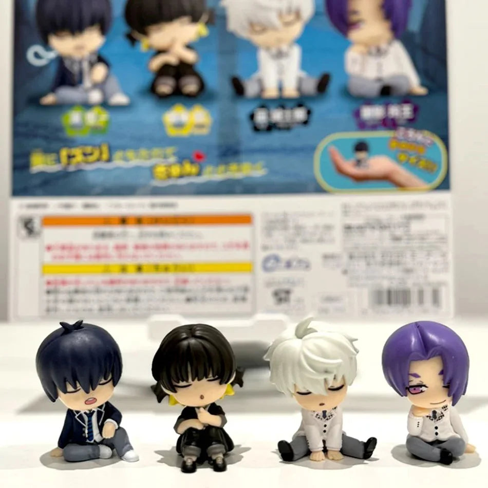 4pcs/set BLUE LOCK Anime Figures Doll Isagi Yoichi Nagi Seishiro Bachira Meguru Mikage Reo Action Figure Model Toys for Children