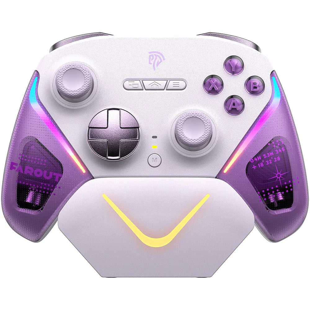EasySMX TMR Stick Controller D10 Wireless Gamepad Compatible with PC/Switch/Steam/Phone/TV, Charging Dock, Micro Triggers