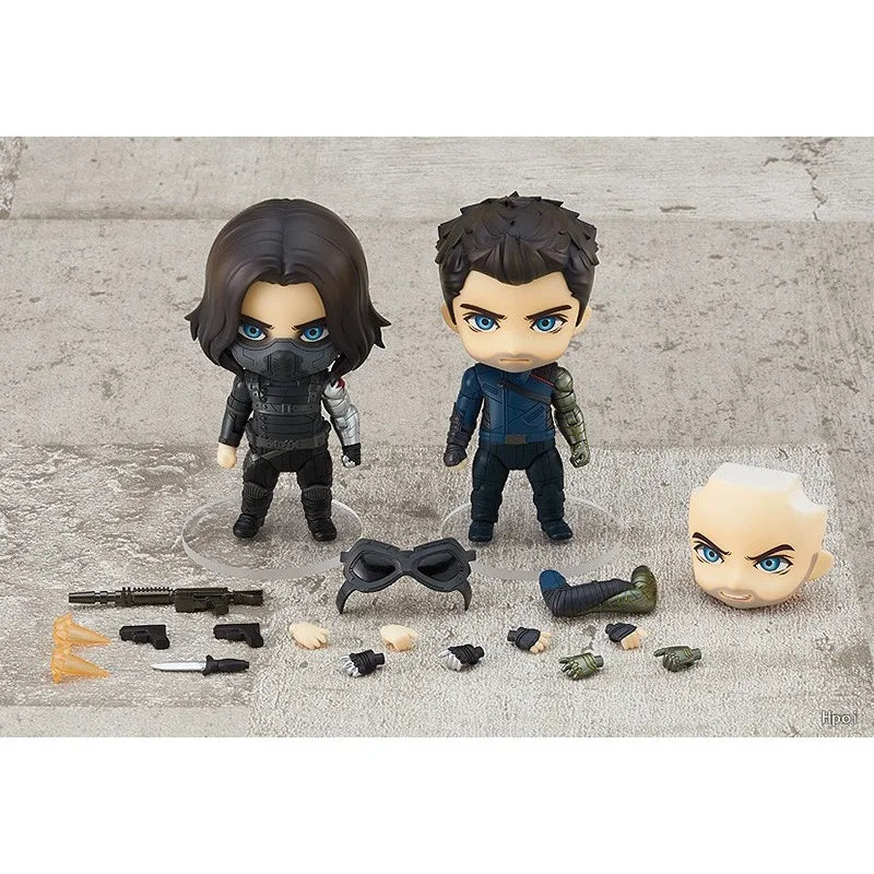 GSC Original NENDOROID Series 1617-DX Winter Soldier DX Edition Action Figure Model Toys Movable Model Ornaments Gifts Fo Boys