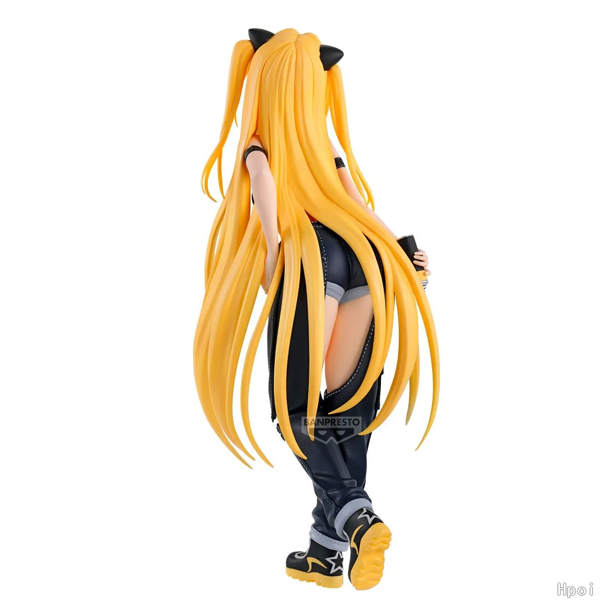 Original Genuine Bandai Prepainted BANPRESTO Glitter & Glamours To LOVEru Darkness Konjiki No Yami Street Ver. H=22cm Figure