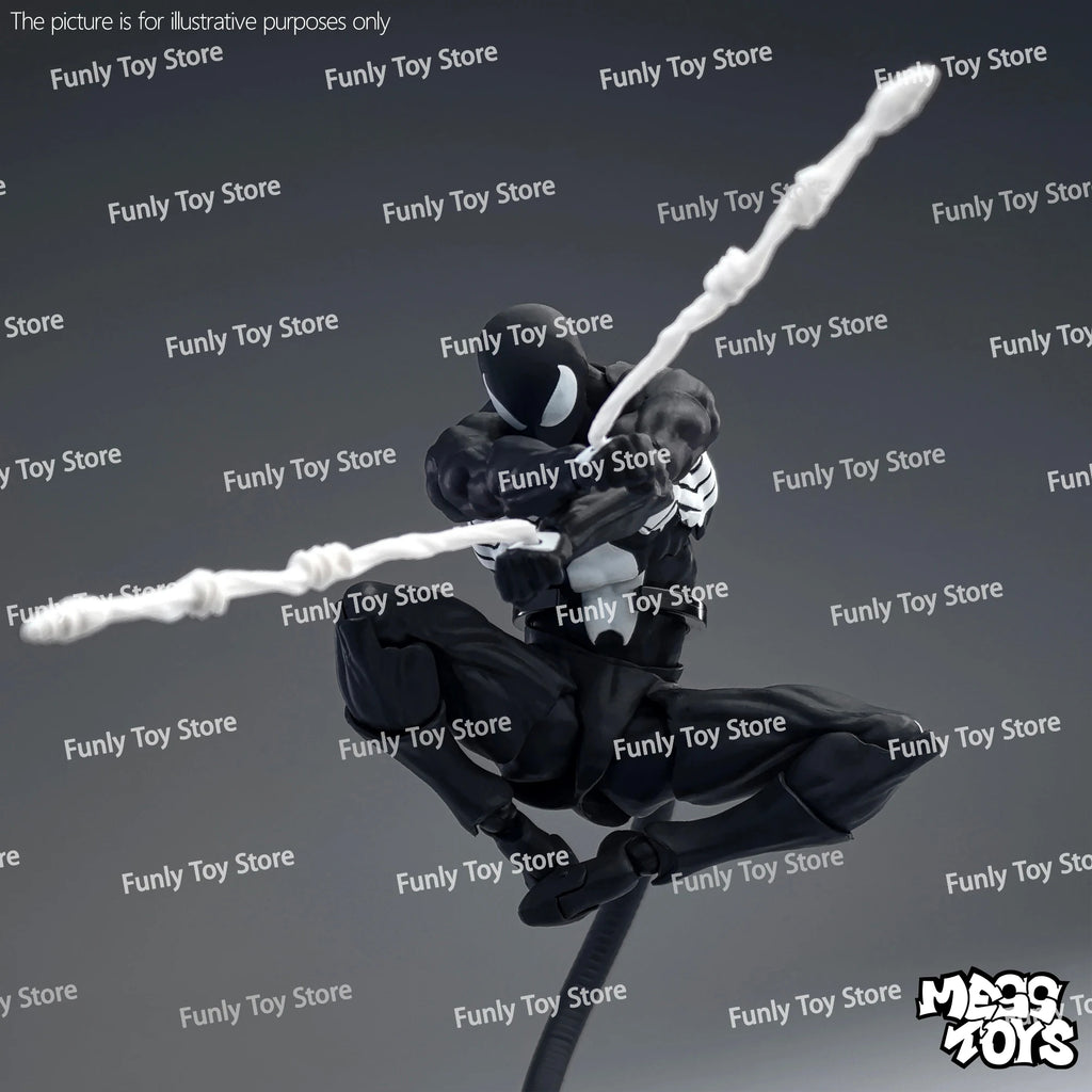 In Stock Mess Toys Spider Man Scarlet Spider Kaine Parker Messtoys Black Suit Symbiote Spiderman Anime Action Figure Gifts Toys