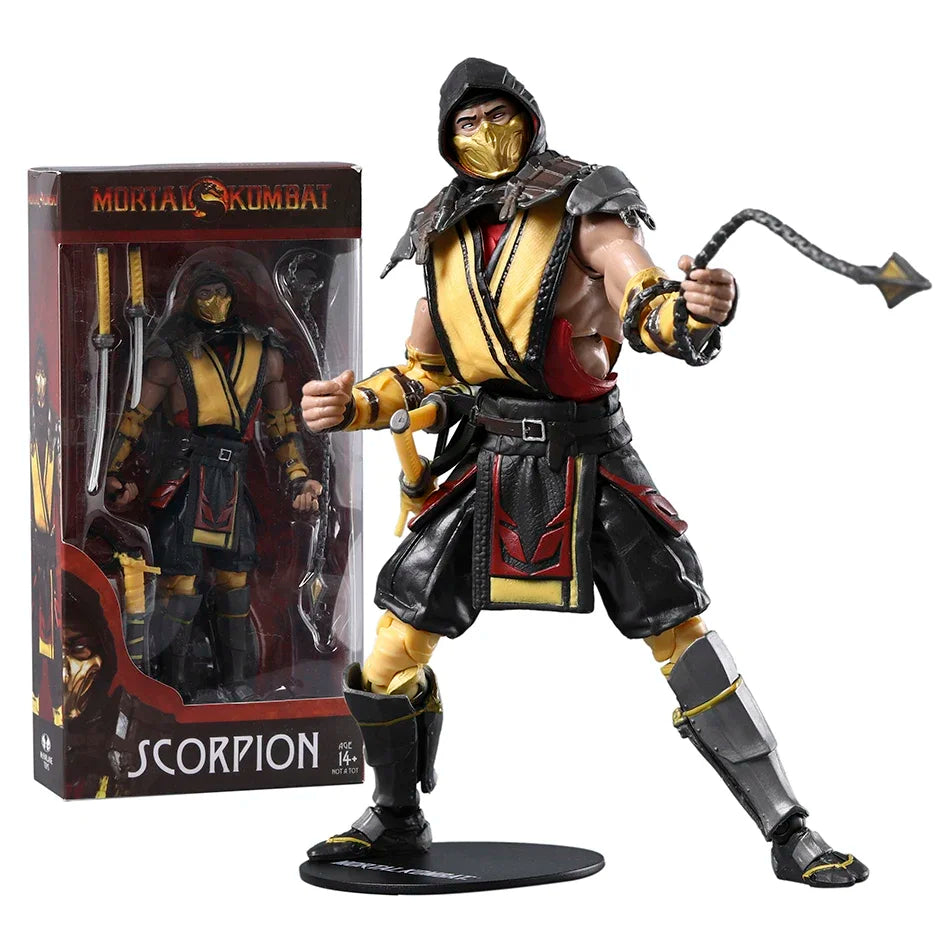 Scorpion Mortal Kombat 7" Series 1 Sub Zero / Scorpion Exclusive Movie Film Action Figure Toy Doll Model