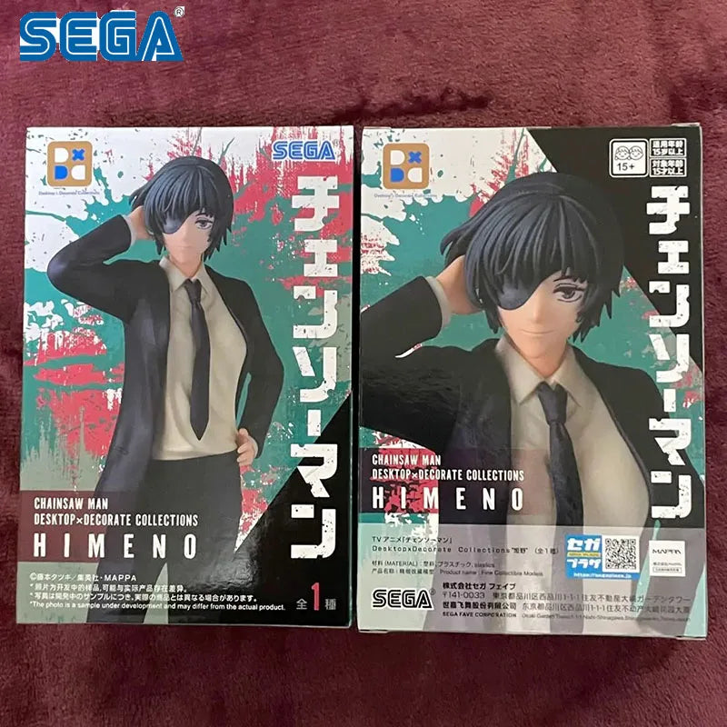 In Stock SEGA CHAINSAW MAN TV Ver. Desktop×Decorate Collections HIMENO PVC Anime Action Figures Model Collection Toy