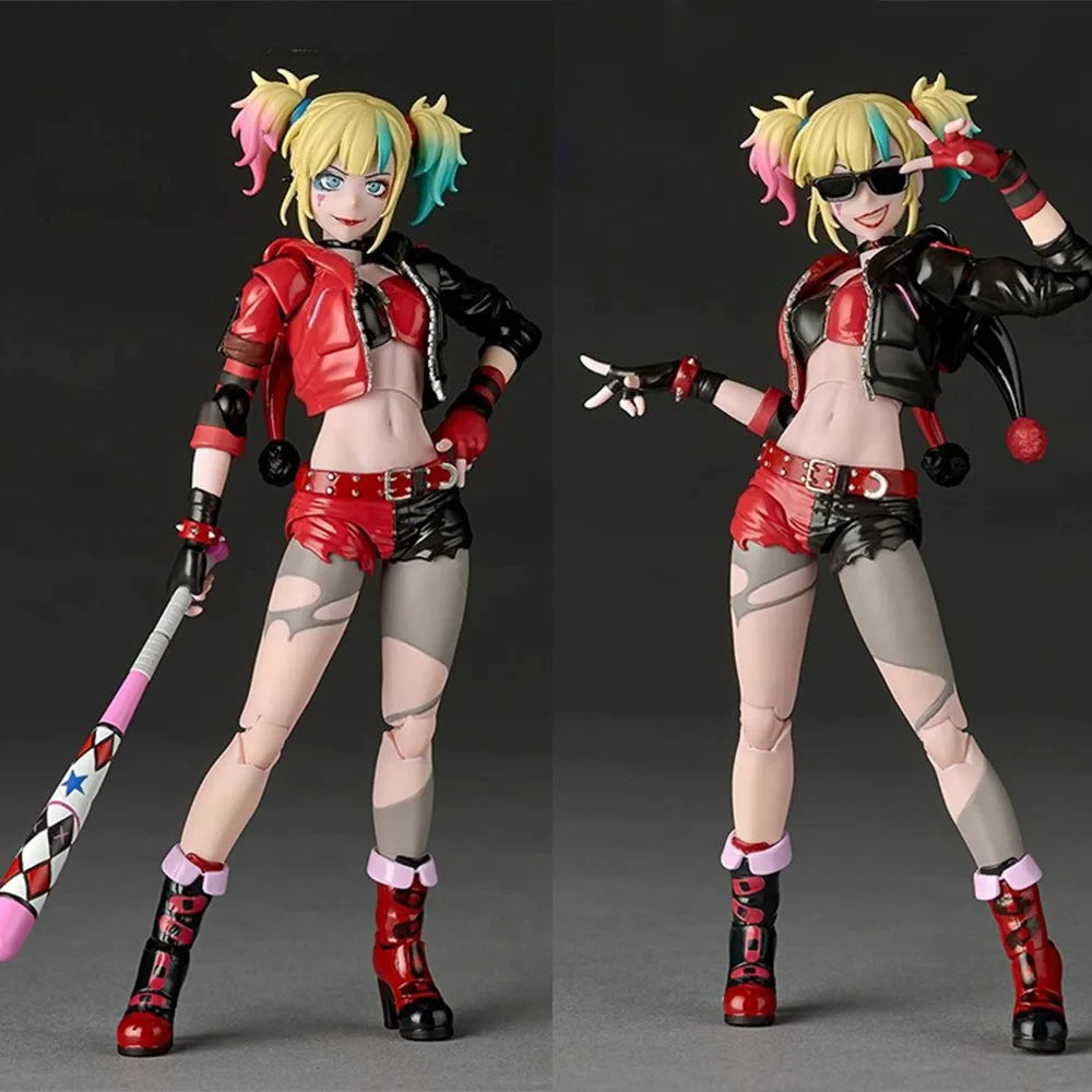 KAIYODO Amazing Yamaguchi Revoltech Harley Quinn Suicide Squad from Another World Action Figure Toy Model Gift