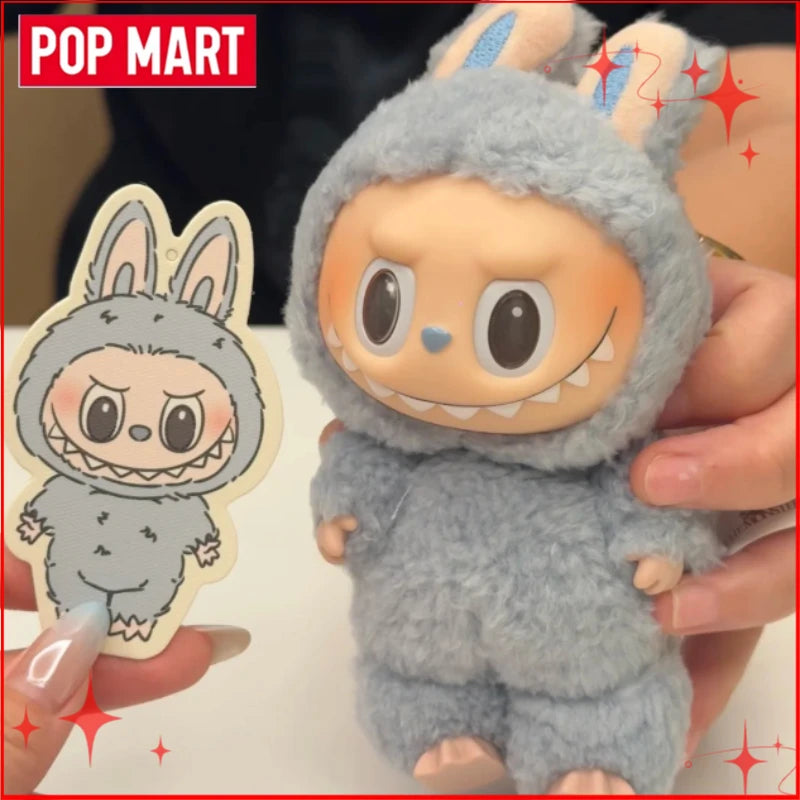 Genuine POP MART Labubu V1 V2 V3 Macarons Have A Seat Big Into Energy Coca Cola Series Vinyl Plush Pendant Blind Box Plush Toys