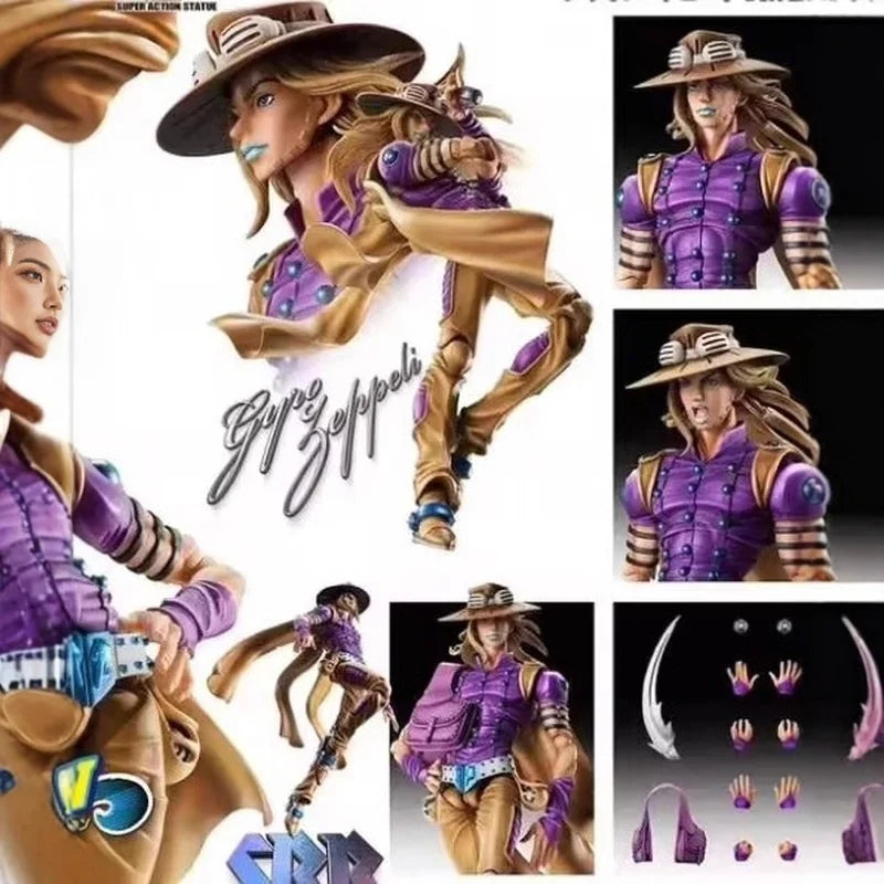 16cm Jojo'S Bizarre Adventure Julius Caesar Zeppel Pvc Figure Action Doll Model Decorat Statue Collection Toy Birthday Gift