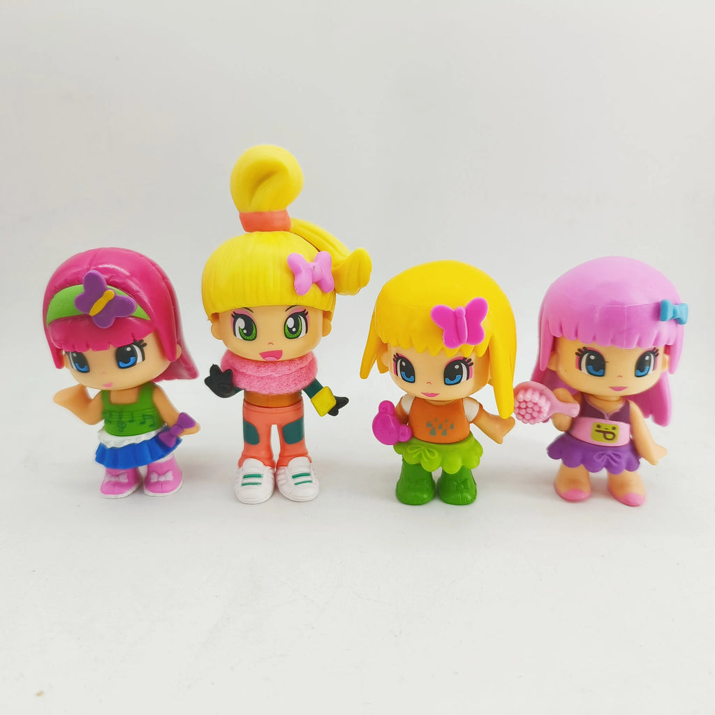 New Pinypon Gilr and Baby Action Figure Dolls Cute DIY Detachable Dress Up Toy Interchangeable Outfits Figuras Kid Girl Toy Gift