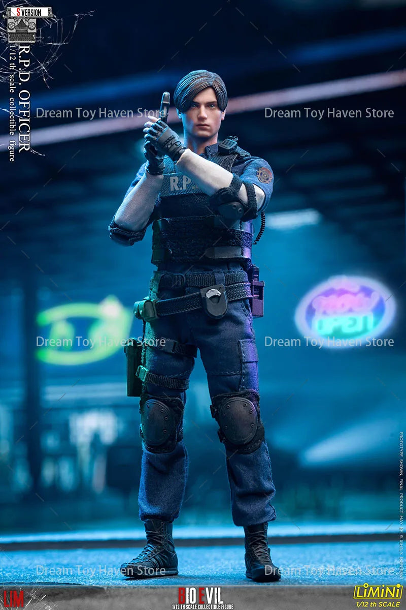 LIMTOYS 1/12 Scale Male Soldier Leon Action Game Police Officer Full Set 6Inch Action Figure Model Best Collectible Dolls