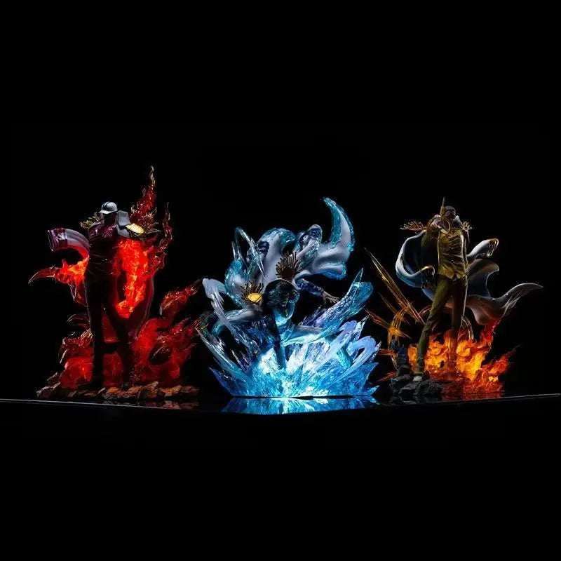 One Piece Aokiji Run Fist Figura de Anime Can be Glowing move PVC 11.81Inch/30cm Combat Mode Collect Mode ornament Toys Gifts