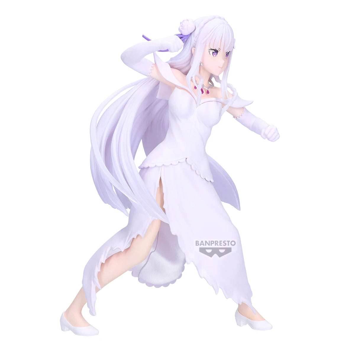 Original Banpresto Re:Life in a different world from zero Anime Emilia Action Figurine Toys PVC Model Collection Decoration