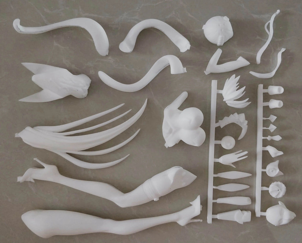 Anime-Spiel Fate Grand Order Altria Pendragon Figuren Kawaii Resin GK DIY Anleitung Weiß Montage Modell Statue Spielzeug Puppe Geschenk