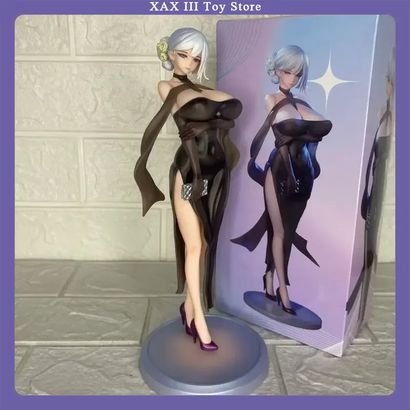 Hot 25cm Anime Figures Lady 2d Beautiful Girl Gk Statue Pvc Action Figure Wife Model Collectible Desktop Trendy Ornament Toys