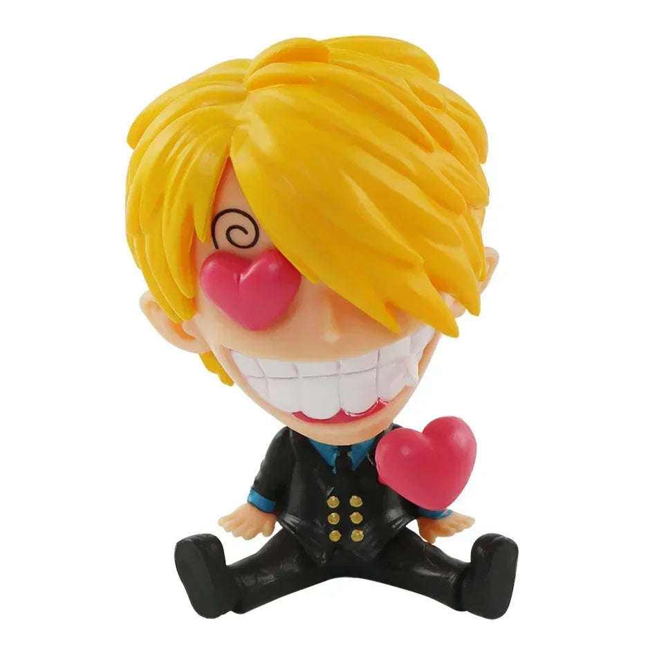 Anime One Piece Figure 17 Styles Zoro Luffy Sanji Ace Robin Nami Frank Usopp Brook Chopper PVC Decoration Figural Model Toy Gift