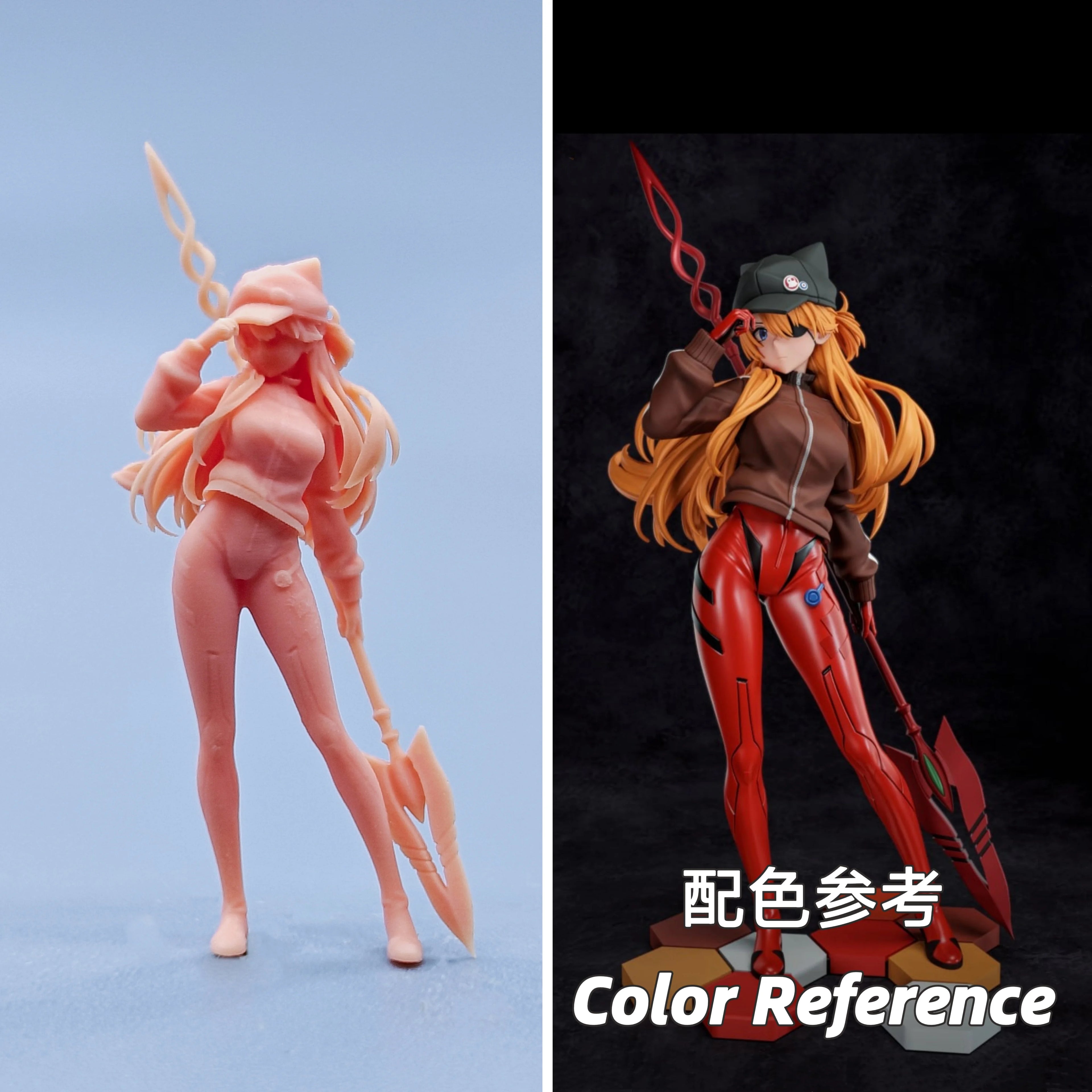 1/64 Figurines Scale Model Resin Gospel Warrior Asuka Uncolored Miniatures Diorama Hand-painted D634