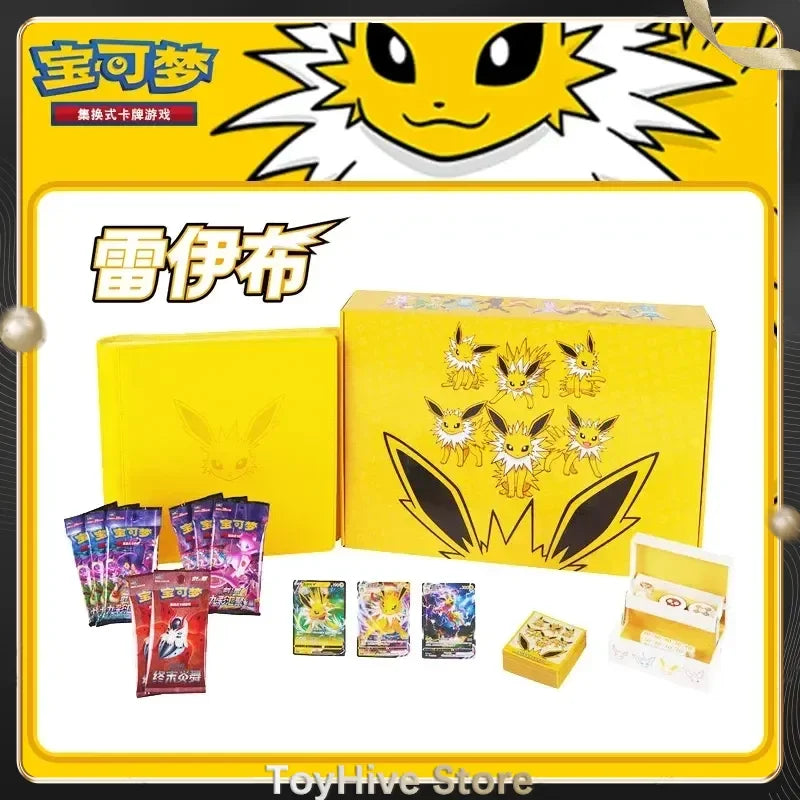 Pokemon TCG Eevee Cards Collection Simplified 6.0 Advanced Special Chinese Edition Custom Set Game Collection Toys Box Gift