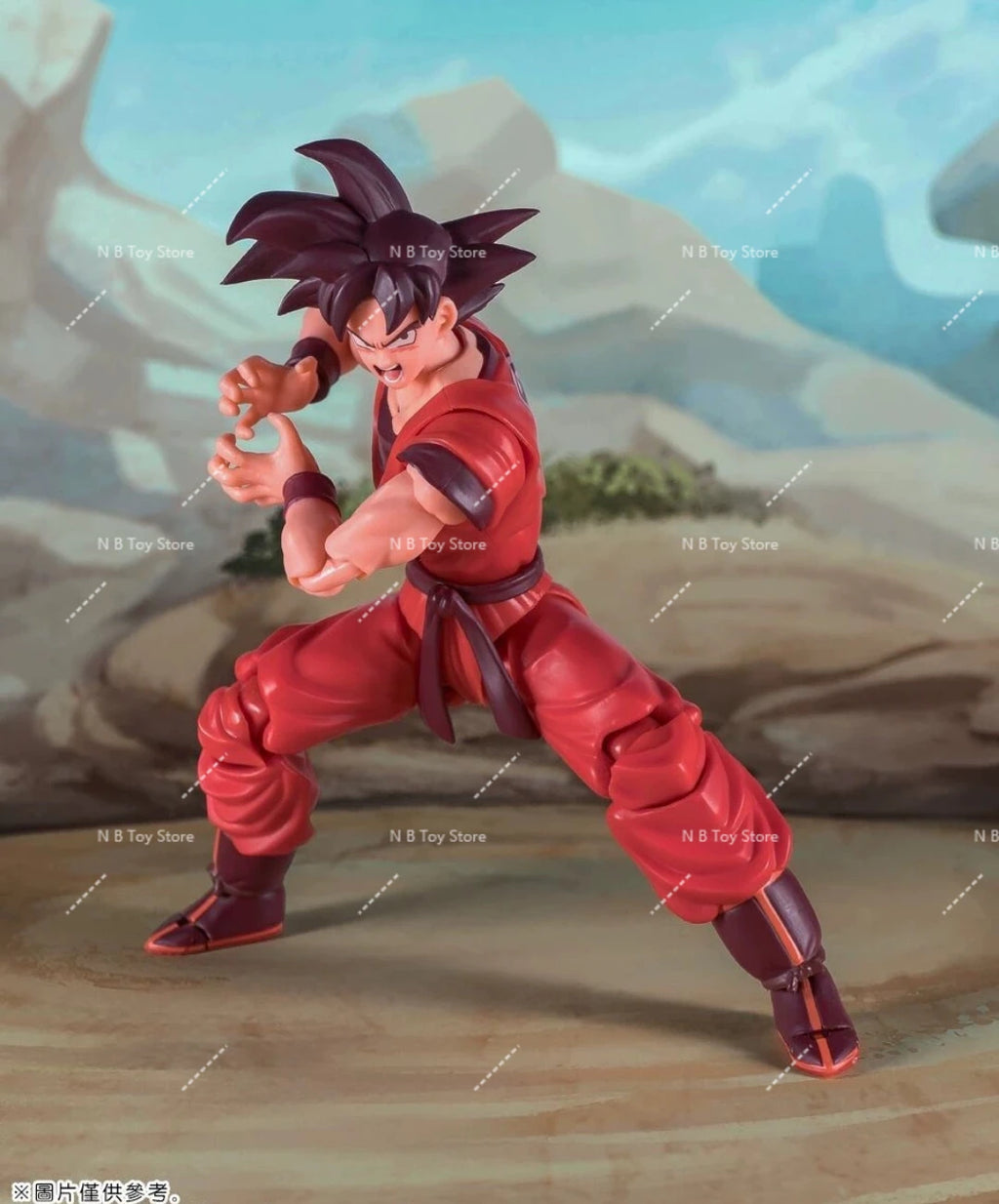 In Stock DF Demoniacal Fit Dragon Ball SHF Son Goku Kaio Ken 16000 Power Level Anime Action Figures Model Toys Collector