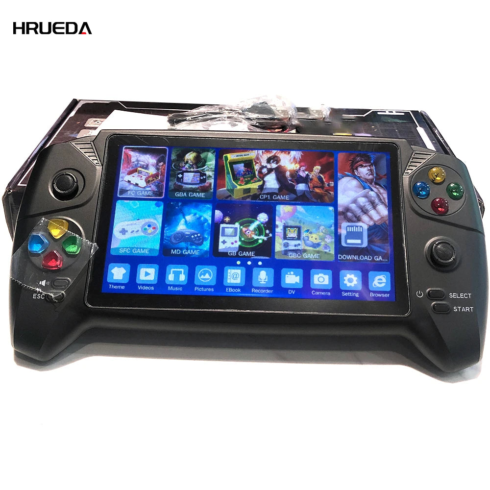2023 NEW Handheld Game Players Classic 7.0 inch Handle Retro Game Console Dual joysticks for PS1 GBA NES FC Game Player New