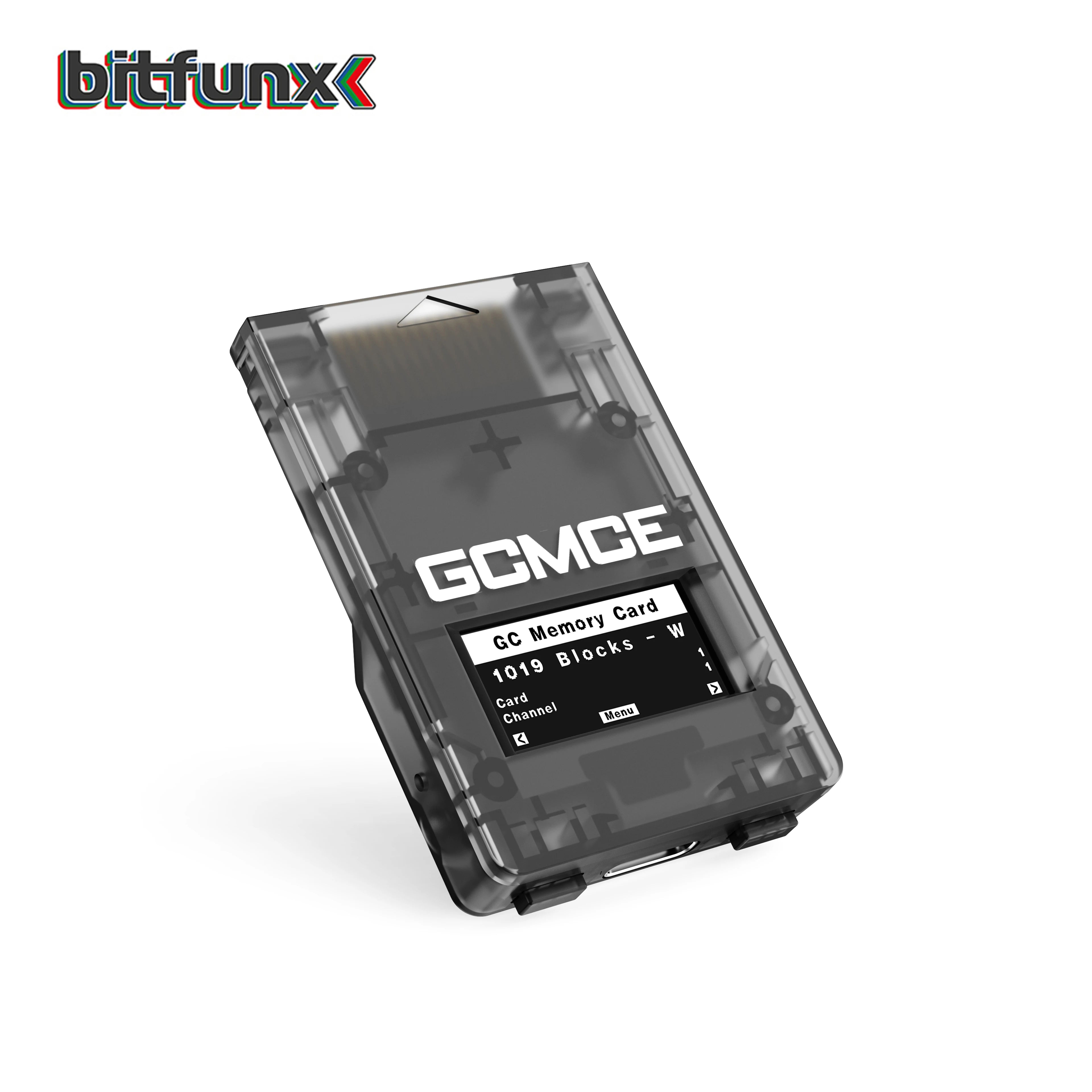 Bitfunx Game Saves Memory Card GCMCE FlipperMCE With OLED Display for Nintendo GameCube Wii RVL001 Game Console